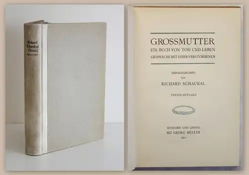 Schaukal Grossmutter Ein Buch von Tod und Leben 1911 Kurzgeschichten Erzählungen