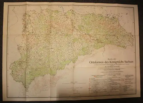 Hennig Die Dorfformen Sachsens 1912 Geschichte Landeskunde Saxonica Geografie sf