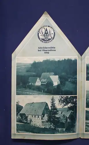 25 Jahre Schröder Mühle bei Freiberg 1910 Geographie Ortskunde Landeskunde js