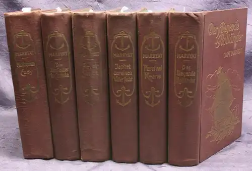 6 Bände von Marryat 1914 Geschichten Literatur Reise Abenteuer Erzählungen sf