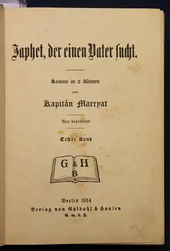 6 Bände von Marryat 1914 Geschichten Literatur Reise Abenteuer Erzählungen sf