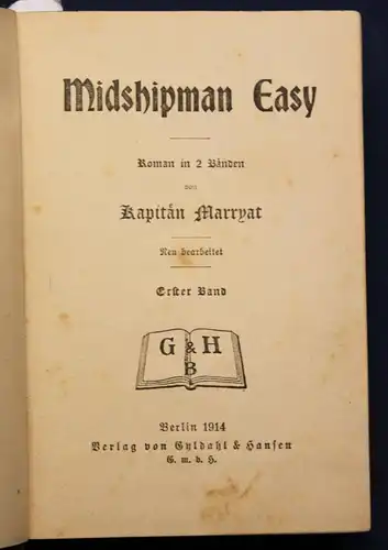 6 Bände von Marryat 1914 Geschichten Literatur Reise Abenteuer Erzählungen sf