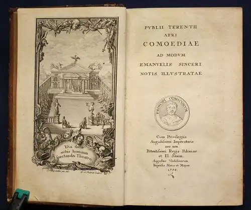 Publius Terentius Afer / Sincer Comoediae sex 1754 Belletristik Komödien sf