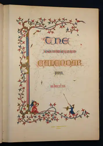 Humphreys THE ILLUMINATED CALENDAR for m.dccc.xl.vi 1846 Kalender Stundenbuch sf