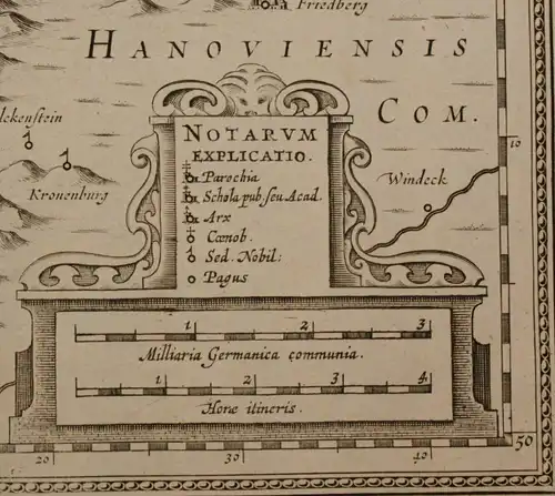 Kupferstichkarte Jansson "Nassovia Comitatus" um 1650 Rheinland Geografie sf