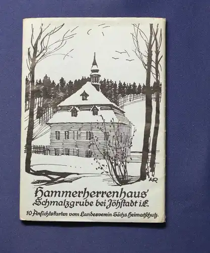 11 Original Ansichtskarten Hammerherrenhaus Schmalzgrube um 1925 Jöhstadt js