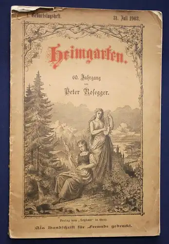 Rosegger Ernst und heiter und so weiter für die reifere Jugend 1895 Religion js