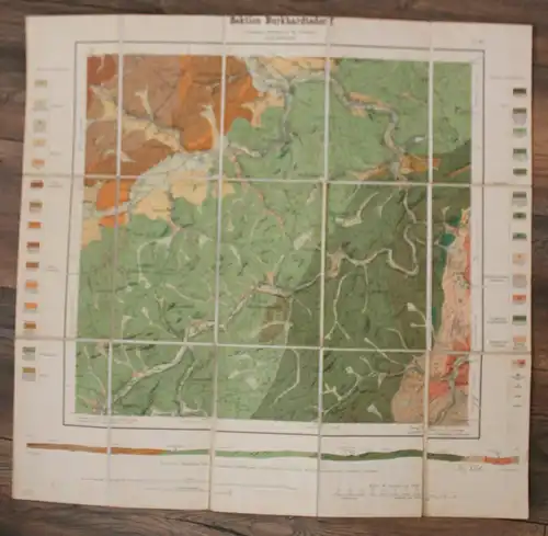 Geologische Specialkarte des Königreichs Sachsen "Burkhardtsdorf" 1914 sf