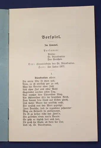 Schäfer Das Freundesbund - Seelchen Ein Festspiel in 4 Bildern 1877 Gesang js