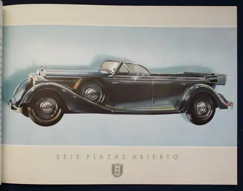 Horch Verkaufskatalog für den Reihen 8-Cilindros 3,8 Litros 92 HP 1937 Audi sf
