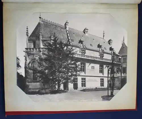 Neurdein Fotoalbum mit 75 Originalfotografien französischer Chateaus um 1900 sf