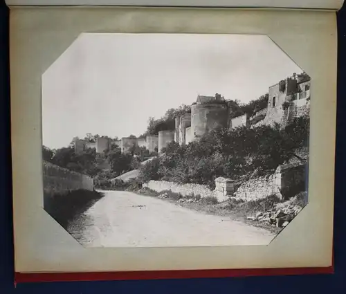 Neurdein Fotoalbum mit 75 Originalfotografien französischer Chateaus um 1900 sf