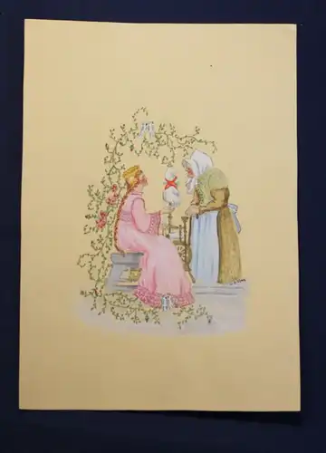 E May Märchenbilder von E May signiert in Tusche um 1930 Kunst und Kultur js