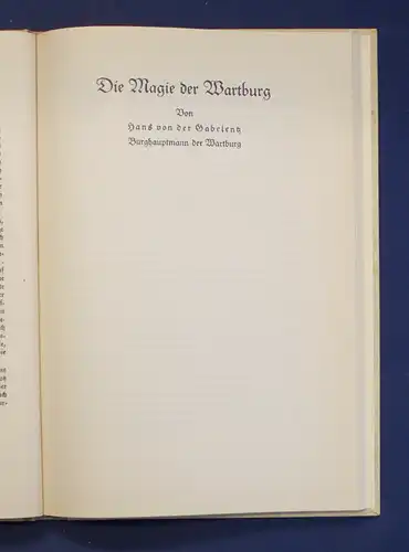 Wartburg Jahrbuch 1932 Zehntes Heft Jahresbericht Ortskunde Landeskunde js