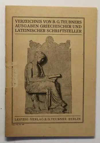 Original Prospekt Verzeichnis von B.G. Teubners Ausgaben um 1910 Belletristik sf