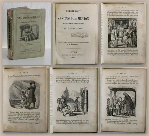 Day The History of Sandford and Merton 1858 with 100 Engravings by Ehrhardt xz