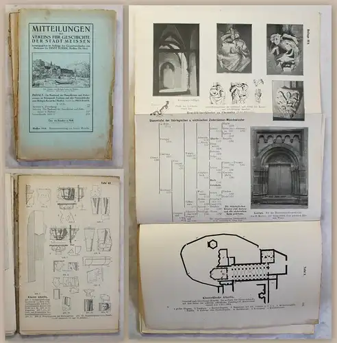 Mitteilungen Verein für Geschichte Meißen 10.Bd 1918 Architektur Kloster Sachsen