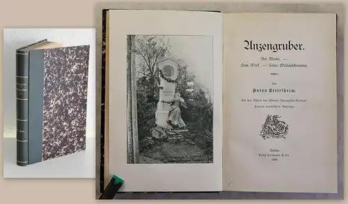Bettelheim Anzengruber Der Mann Sein Werk Seine Weltanschauung 1898 2.Auflage xz
