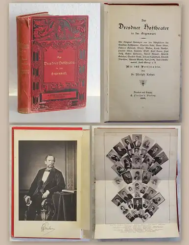 Kohut Das Dresdner Hoftheater in der Gegenwart 1888 Geschichte Schauspieler xz