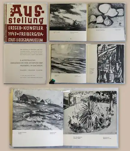 Katalog Ausstellung Erzgebirgische Künstler Freiberg 1947 Malerei Grafik Plastik