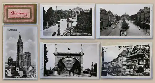 10 Fotopostkarten Stadtansichten Strasbourg Frankreich France um 1930 Fotografie