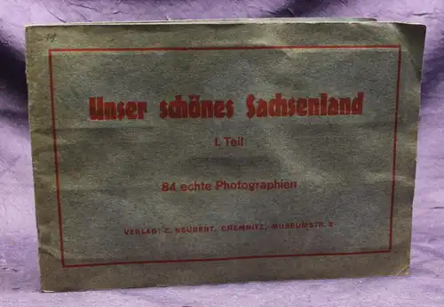 Unser schönes Sachsenland 1. Teil 84 echte Photographien um 1930 Saxonica js