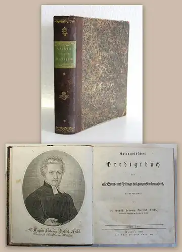 Krehl Evangelisches Predigtbuch Sonn- & Festtage 1825 Religion Theologie xz