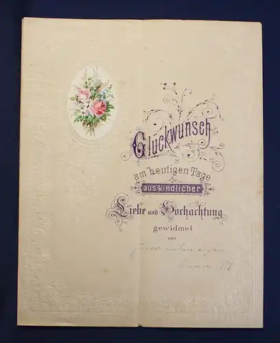 Konvolut 7 x Glückwunsch - Briefe um 1890 Gratulationen Wünsche Geburtstag  js