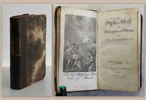 Nadermann Opfer vor Gott in Gesängen und Gebeten 1817 Religion Christentum xz