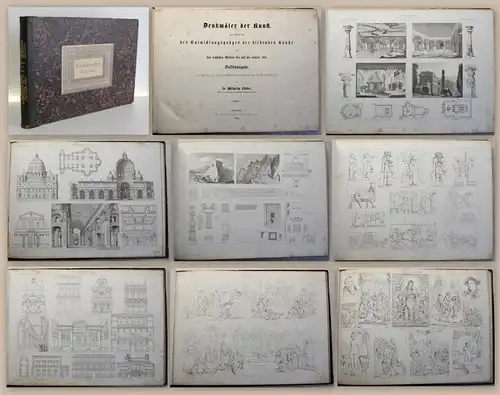 Lübke Denkmäler der Kunst 1864 bildende Künste Volskausgabe 56 Tafeln xz