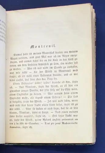 Lewald Yorick`s empfindsame Reise durch Frankreich und Italien 1840 Erzählung js