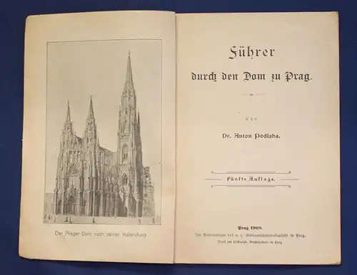 Podlaha Führer durch den Dom zu Prag 1908 Veitsdom Ortskunde Landeskunde js