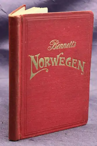 Bennett's Handbuch für Reisende in Norwegen 1926 Landeskunde Geografie sf