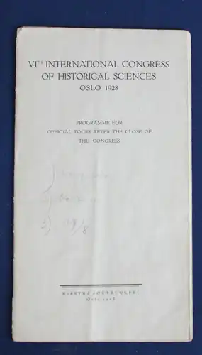 Konvolut 8 Prospekte Norwegen 1914- 1930 Ortskunde Landeskunde Nordeuropa js