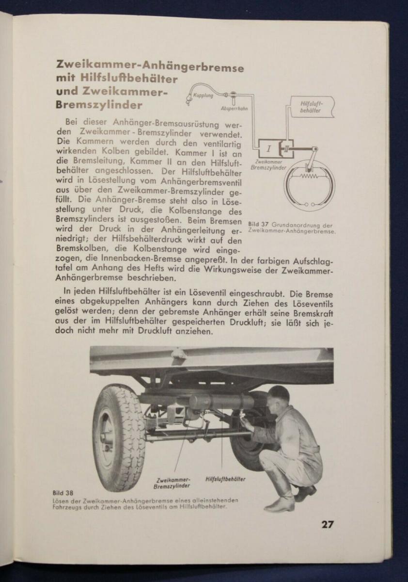 Original Prospekt Knorr Druckluft Bremsen für Busse um