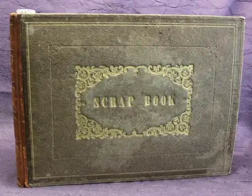 Scrap Book mit Stahlstich, Holzstich, Lithografien, Fotografien 1850-1880 js