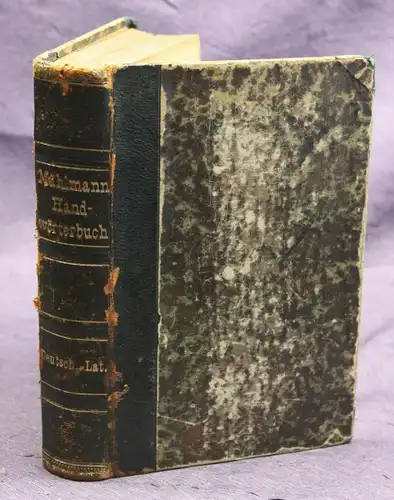 Mühlmann lateinisch-deutsches & Deutsch-lateinisches Handwörterbuch 1883 sf