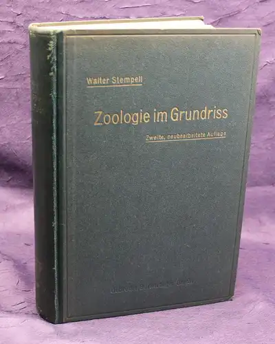 Dr. Walter Stempell Zoologie im Grundriss 1935 693 Abbildungen Tierkunde js