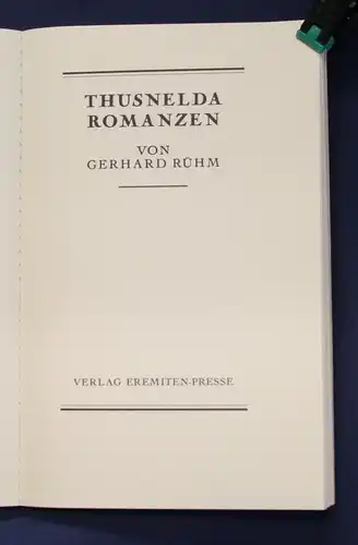 Richter, Grasshoff, Rühm, Konvolut 3 Bücher Eremiten Presse 1972/ 75/ 79 js