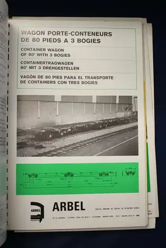 Arbel Industrie Wagon- Katalog ca. 1980 Wirtschaft Handel Politik Züge js