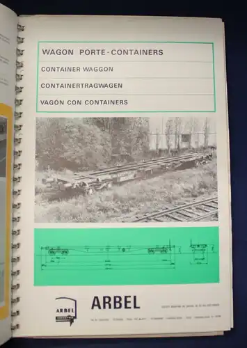 Arbel Industrie Wagon- Katalog um 1983 Wirtschaft Handel Politik Züge js