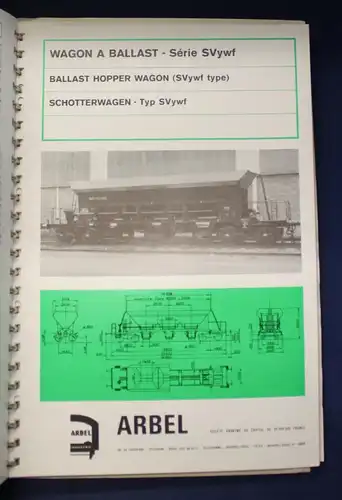 Arbel Industrie Wagon- Katalog um 1983 Wirtschaft Handel Politik Züge js