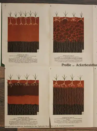 Töpfer Bodenbearbeitung und Saatenpflege um 1900 Vortrag Landwirtschaft sf