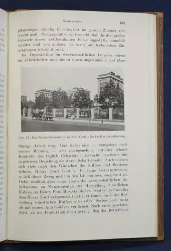 Haberland Ein ärztlicher Streifzug 1928 Halbleder-Handeinband Georg Schuster sf