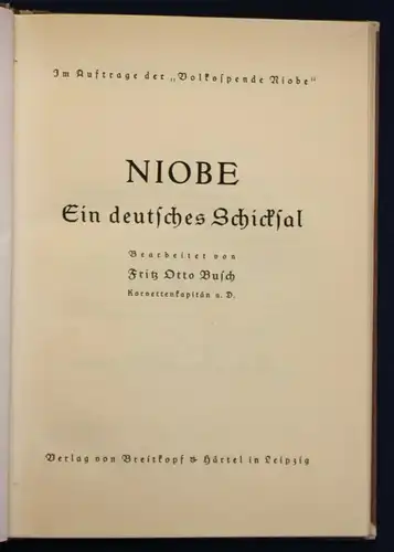 Busch Noib 1932 Halbpergament-Handeinband Georg Schuster Geschichte sf