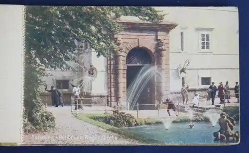 Or. 10 Ansichtskarten Hellbrunn um 1915 Wasserkünste Parkanlagen Steintheater js