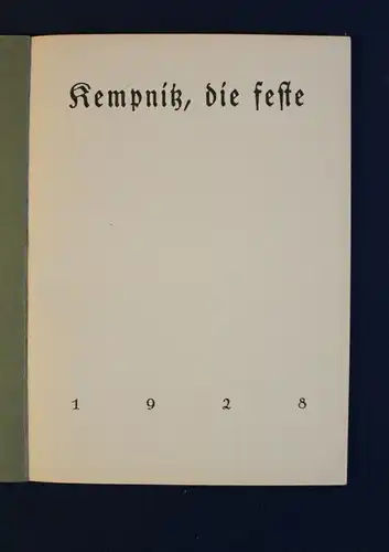 Kempnitz/Die Feste 1928/1932 Die schwarzen Mönche vom Chemnitzer Bergkloster js