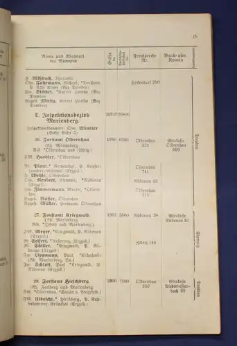 Or. Broschur Personal- Verzeichnis der Sächsischen Staatsforstverwaltung 1934 js