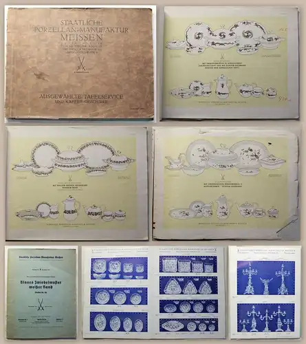 2 Kataloge Staatliche Porzellan-Manufaktur Meissen 1924 & 1937 illustriert xz