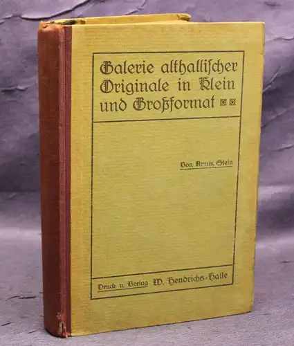 Stein Galerie althallischer Originale in Klein und Großformat 1921 Literatur js